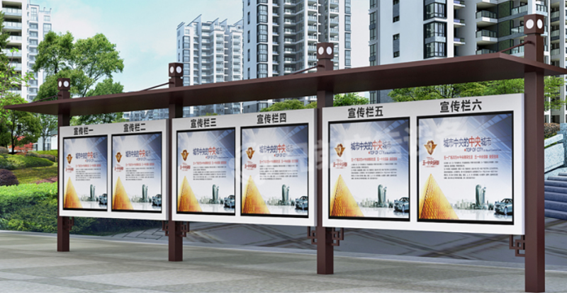 景觀雕塑設計公司：不銹鋼宣傳欄和媒體宣傳的不同點-蘇昌標識，行業(yè)經(jīng)驗15年，為400+企業(yè)或市政單位提供標識系統(tǒng)解決方案。