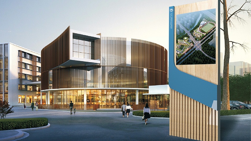 景觀雕塑廠家：學校校園標識導視系統(tǒng)設計需要遵循以下幾個原則